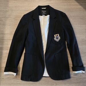 Kate Moss X TOPSHOP Black Crested Blazer Size 6